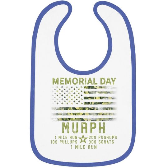 Murph Challenge Memorial Day Wod Workout Gear 2021 Baby Bib