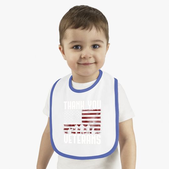 Thank You Veterans Baby Bib