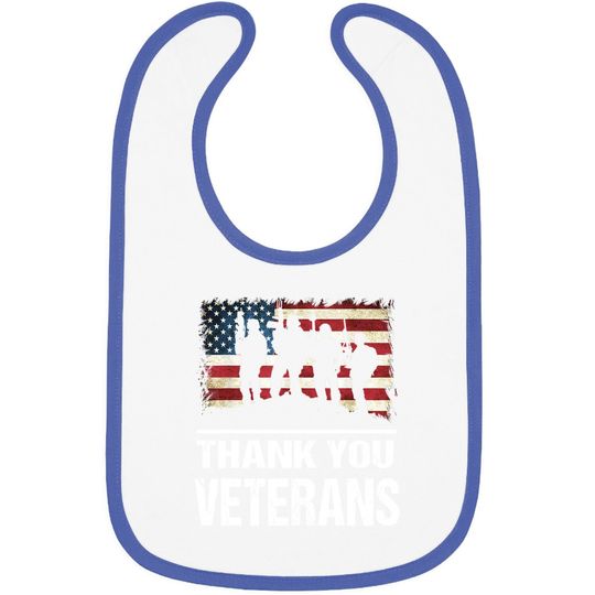 Thank You Veterans Day Baby Bib