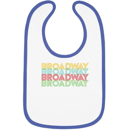 Retro Broadway Theatre Graphic Vintage Baby Bib