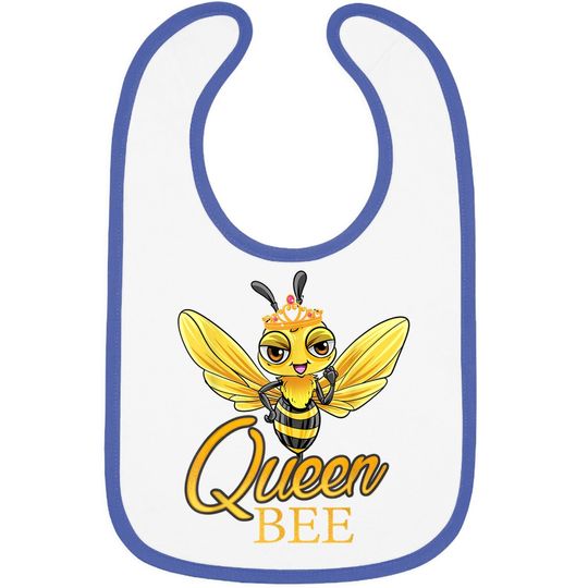 Queen Bee Crown Cute Honey Bee Hive Gift Beekeeping Bib