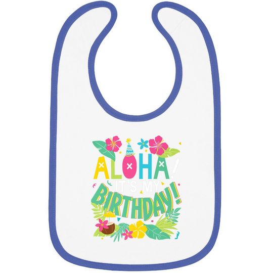 Hawaii Birthday Party Aloha Hawaiian Baby Bib