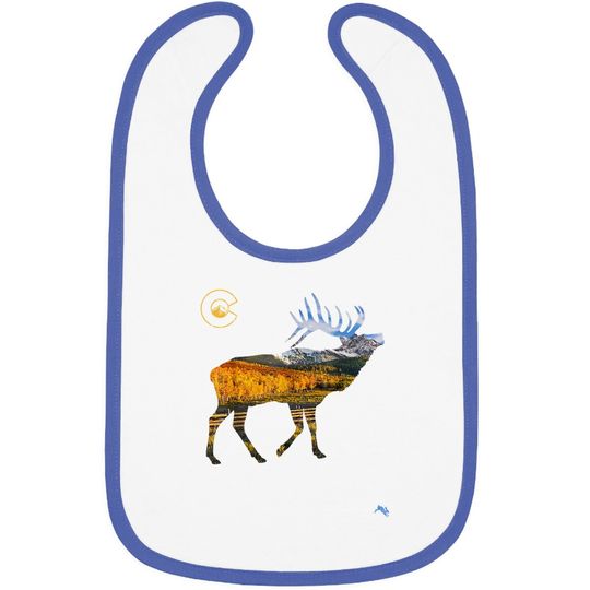 Colorado Elk Hunting Baby Bib