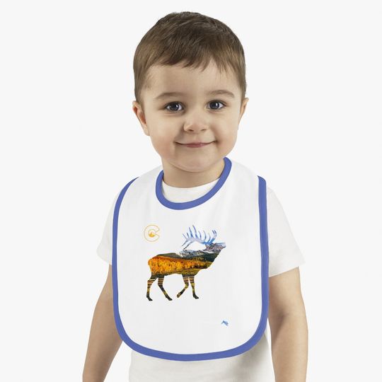 Colorado Elk Hunting Baby Bib