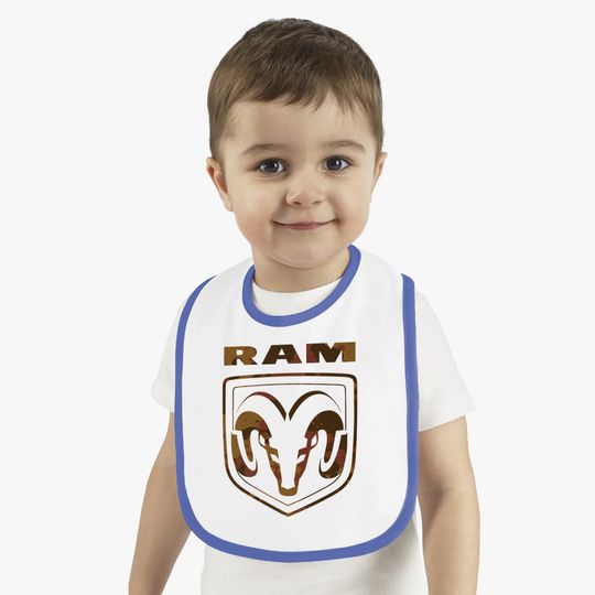 Ram Trucks Brown Camo Logo Baby Bib