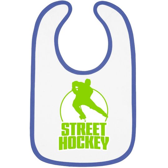 Street Hockey Player Baby Bib
