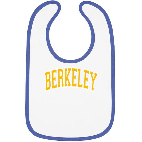 Berkeley California Ca Varsity Style Amber Baby Bib