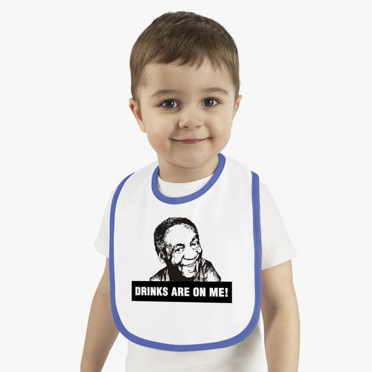 Bill Cosby Short Sleeve Baby Bib For Man Black