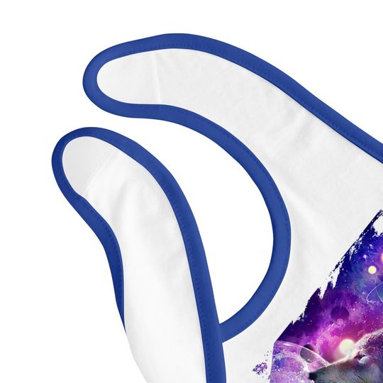 Cosmic Wolf Howling At Moon In Spacet Baby Bib