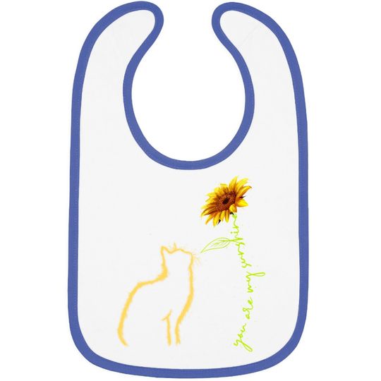 Cat Baby Bib, You Are My Sunshine Baby Bib, Cute Cat Baby Bib