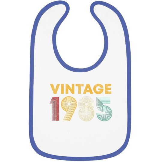 Vintage 1985 36th Birthday Gift 36 Years Old Baby Bib