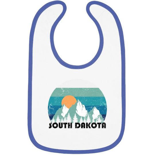 South Dakota State Retro Vintage Baby Bib