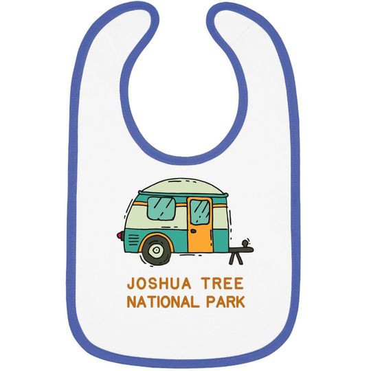 Joshua Tree National Park Desert Vintage Retro Camper Baby Bib