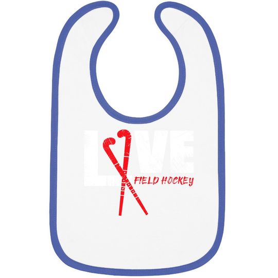Love Field Hockey Gift Field Hockey Player Gift Baby Bib