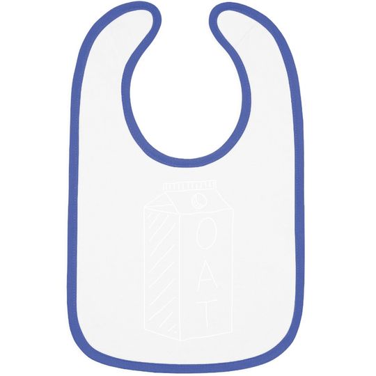 Minimal Cartoon Oat Milk Apparel / Vegan & Vegetarian Baby Bib
