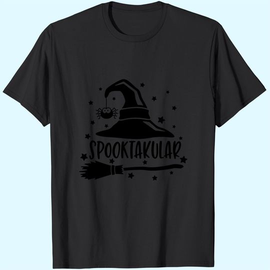 Discover Spooktacular Witch Broom Halloween T Shirt