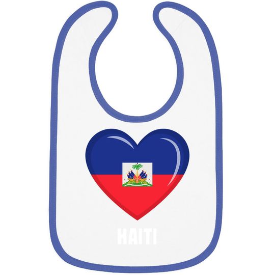 Haiti Flag Baby Bib