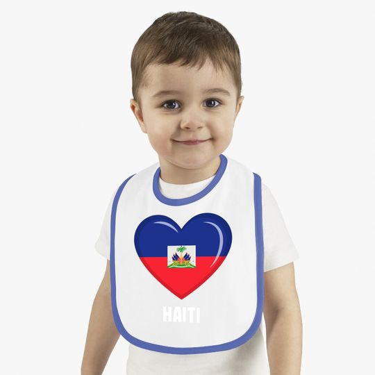 Haiti Flag Baby Bib