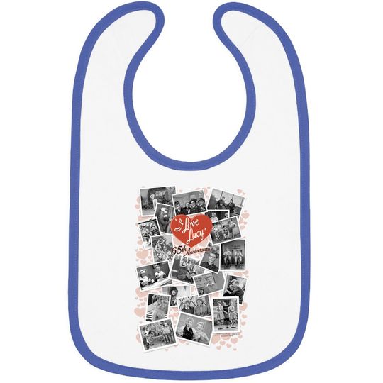 I Love Lucy 65th Anniversary Collage Baby Bib