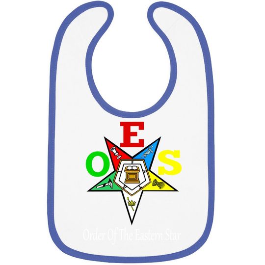 Oes Order Of The Eastern Star Logo Symbol Baby Bib