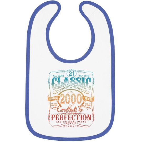 Vintage 2000 Limited Edition Gift 21st Birthday Baby Bib