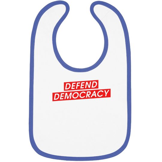Defend Democracy Freedom Love Baby Bib
