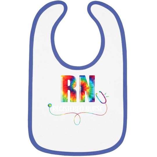 Rn Nurse Tie Dye Registered Nurse Life 2021 Baby Bib