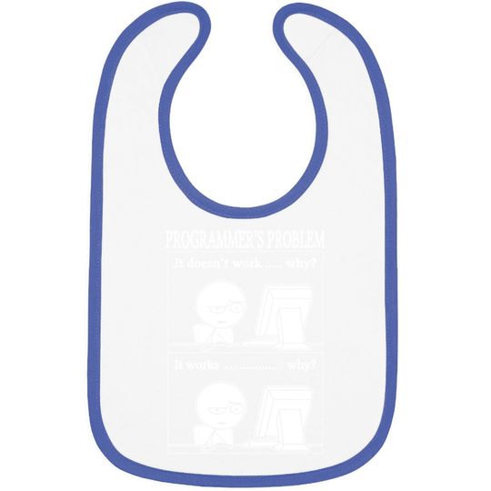 Programmers Problem Fun Developer Baby Bib