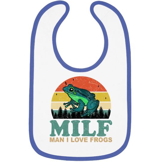 I Love Frogs Saying Amphibian Lovers Baby Bib