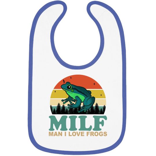 I Love Frogs Saying-amphibian Lovers Baby Bib