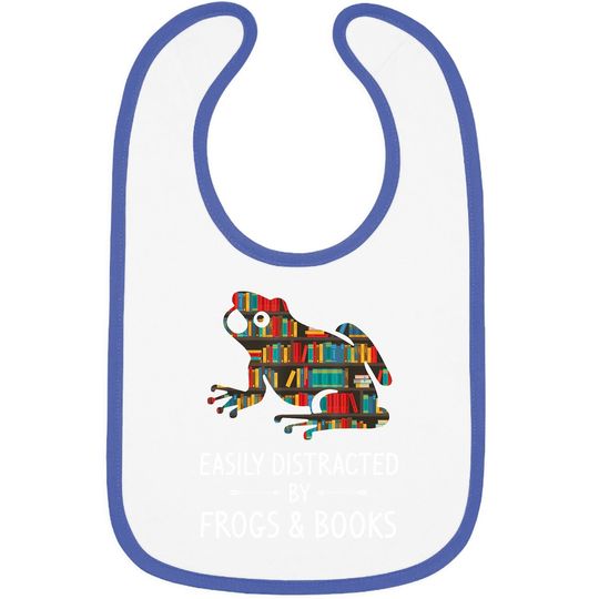 Easily Distracted By Frogs Books Toad Animals Amphibians Baby Bib