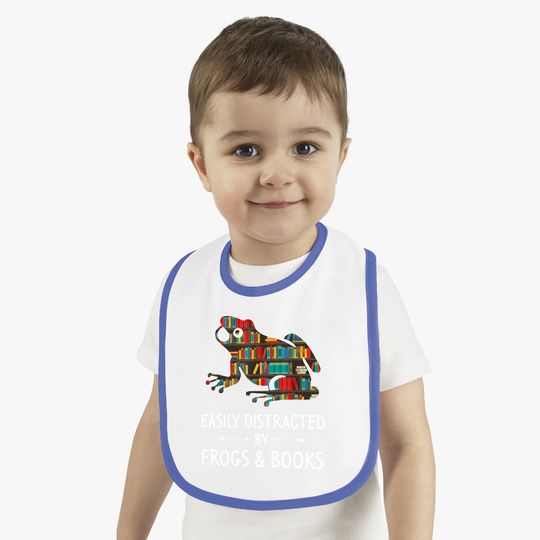 Easily Distracted By Frogs Books Toad Animals Amphibians Baby Bib