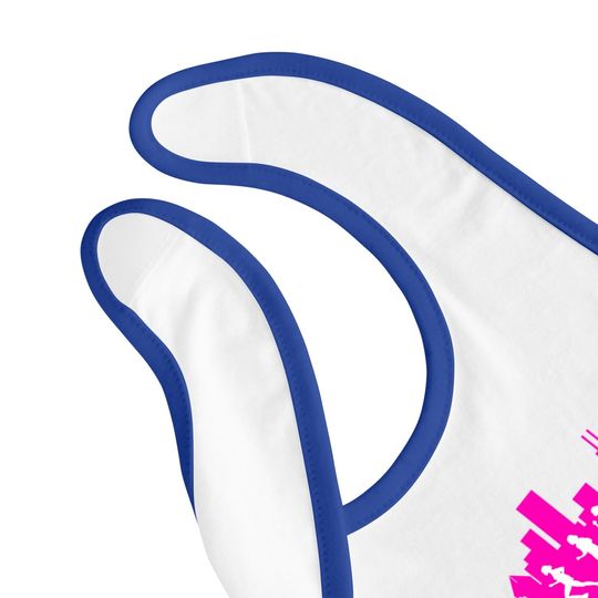 Chicago Skyline Runners Baby Bib