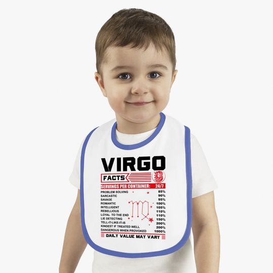 Birthday Virgo Facts Baby Bib