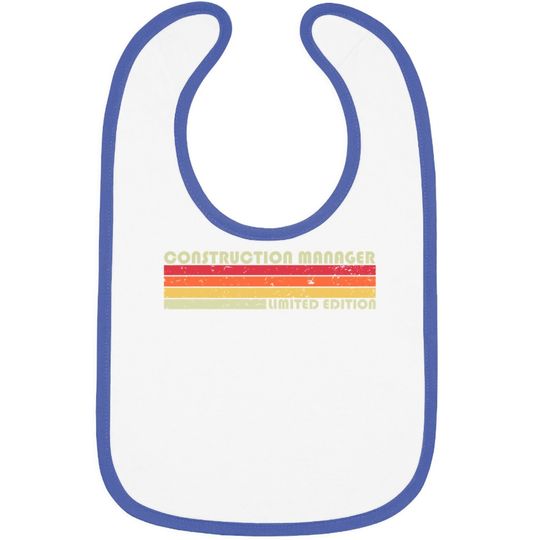 Construction Manager Baby Bib