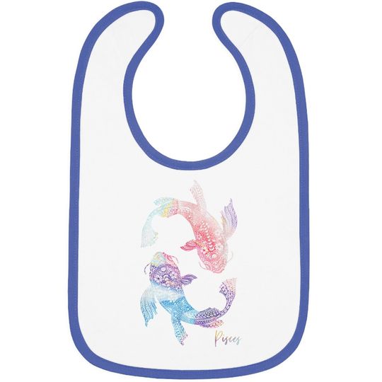 Pisces Zodiac Sign Baby Bib