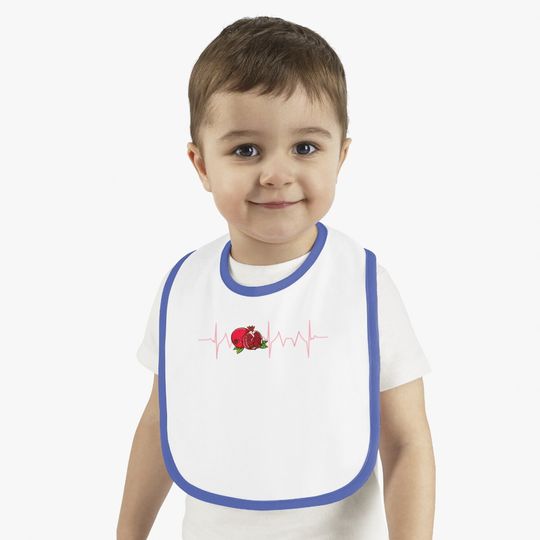 Pomegranate Heartbeatt Baby Bib