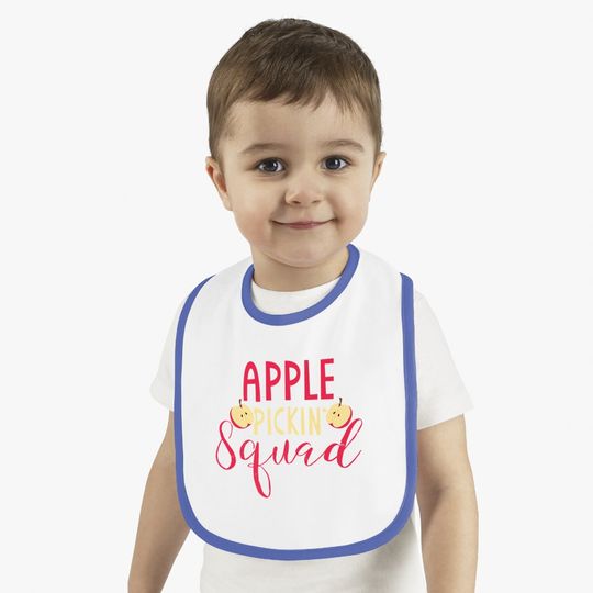 Apple Picking Squad Gift Apple Fruit Picker Baby Bib