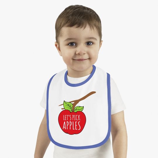 Apple Picking Inspired Baby Bib