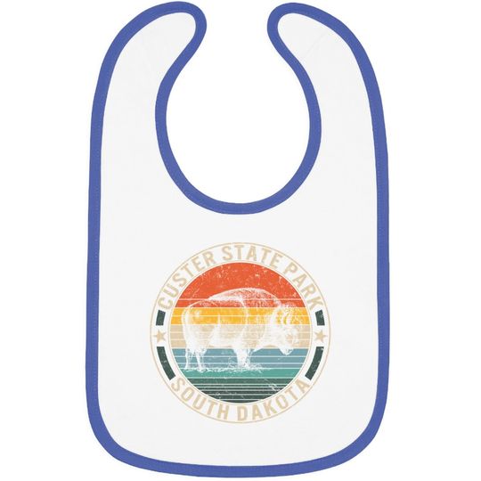 Custer State Park Buffalo Roundup South Dakota Hills Bison Baby Bib