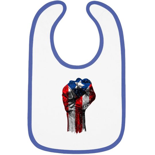 Puerto Rico Fist Baby Bib