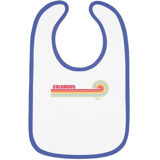 Columbus Ohio City State Hometown Vintage Baby Bib