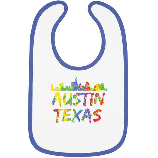 Austin Texas Skyline Baby Bib