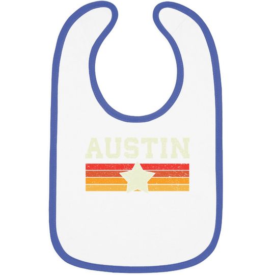 Austin Texas Retro Vintage Baby Bib