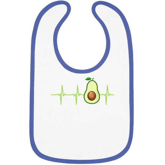Avocado Heartbeat Baby Bib