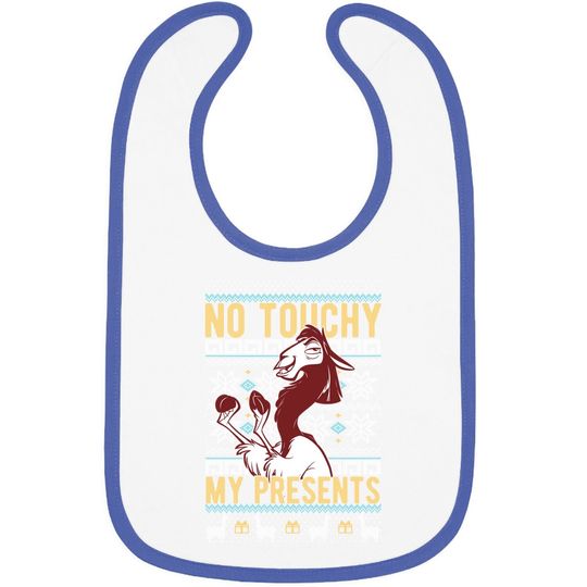 Emperor's New Groove Kuzco No Touchy Ugly Christmas Baby Bib
