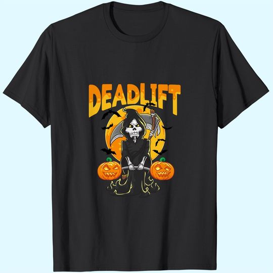 Funny Deadlift Bodybuilder Halloween Workout T-Shirt