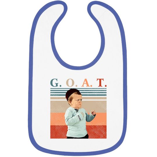 Vintage Goat Mma Hasbulla Fighting Meme Customized Handmade Baby Bib