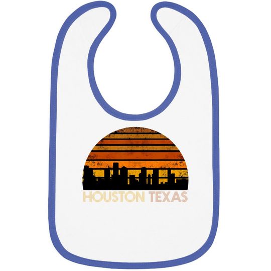 Houston Texas Vintage Baby Bib