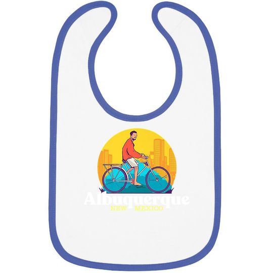 Albuquerque New Mexico 80s Retro Baby Bib